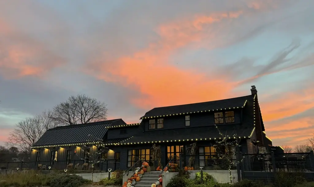 The Dixboro Project restaurant at sunset